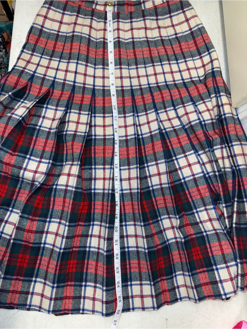 Pendleton‎ Vintage 80s Tartan Plaid Wool Skirt USA Preppy Academia- Size 8 - Picture 10 of 10